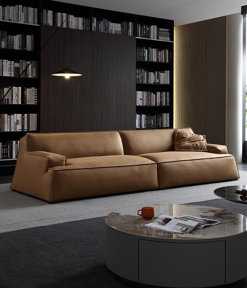 baxter大马士革沙发磨砂科技布沙发意式极简设计师客厅家具 进口纳帕