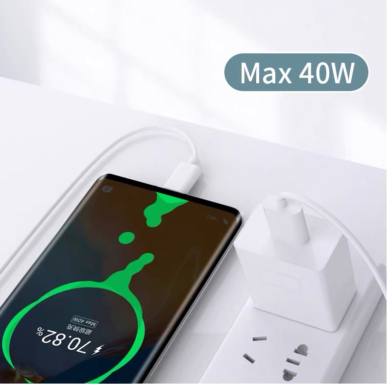 博联仕适用华为荣耀30充电器头40w瓦快充荣耀30pro手机闪充头充电30s