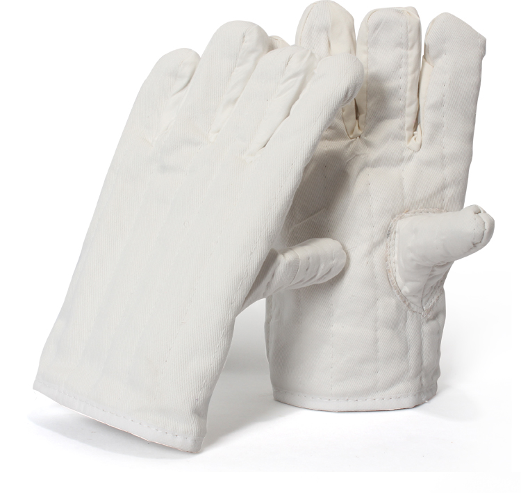 烤箱手套 双层加厚防烫烘焙男烤箱隔热耐磨加棉五指防寒劳保手套 注意