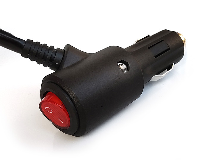 车载充气泵点烟器电源插头汽车打气筒加热座垫风扇免焊接线取电器 15a