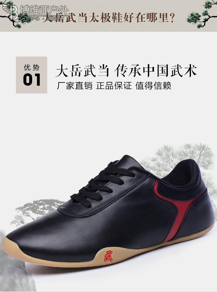 太极运动鞋武术训练鞋太极拳练功鞋男 白色 头层小牛皮 43【图片 价格