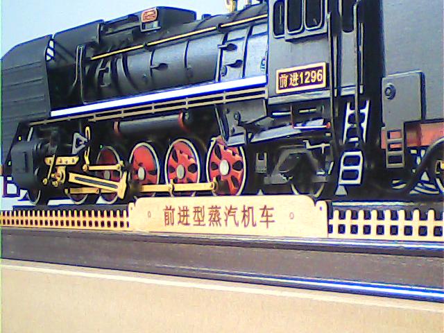 中国大陆前进蒸汽机车模型o比例148静态火车模型上游型前进型上游型