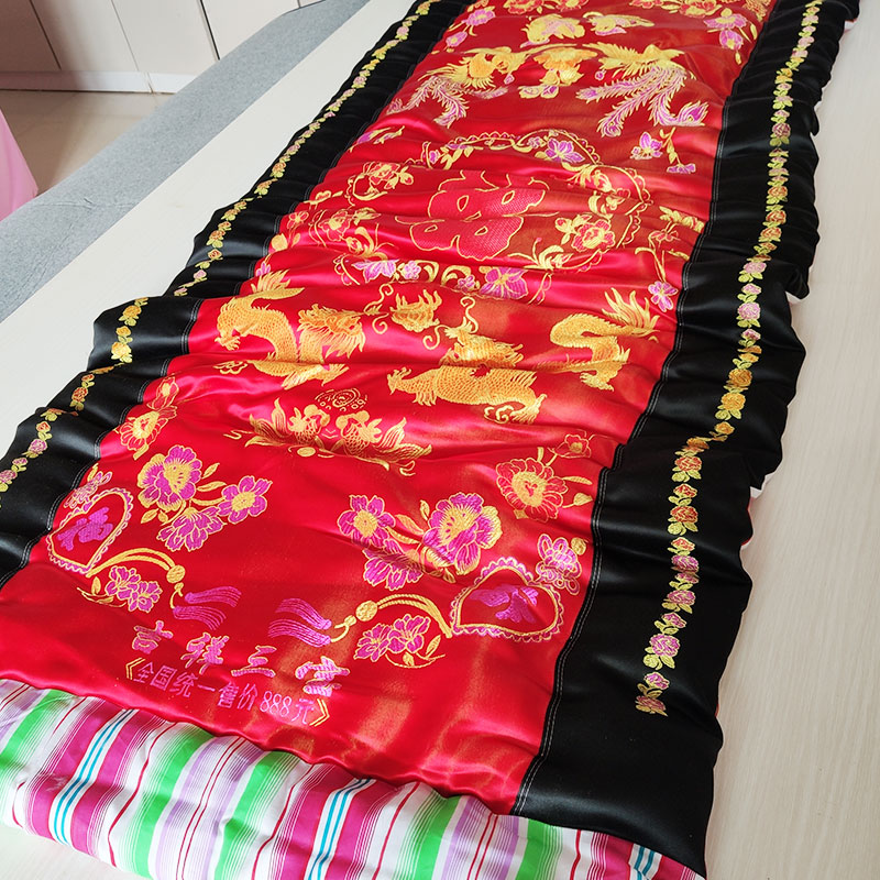 铺底 床垫 保护垫老式褥子面铺地棉垫子结婚红喜字婚房被褥床垫单人