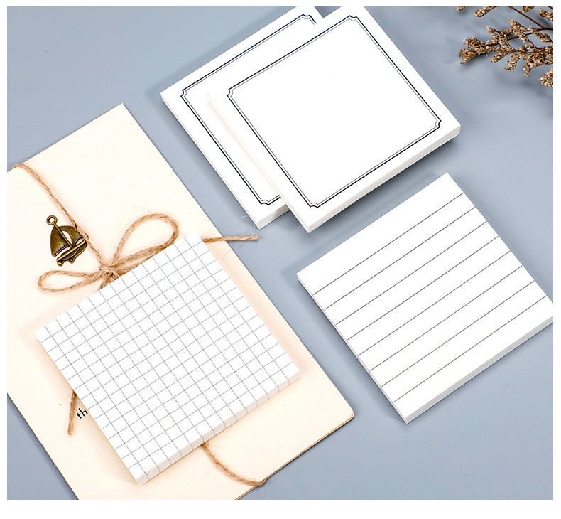 精选品质便利贴粘性强可撕办公创意牛皮便签纸网格简约n次贴学生办公