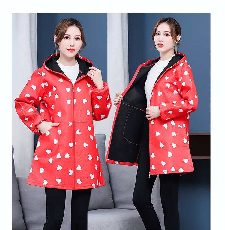 套羽绒服罩衣防水加绒防油成人女冬季外围裙加厚工作服连帽子韩版粉色