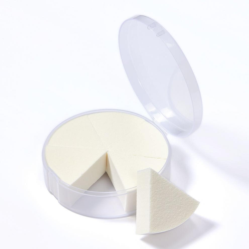 精选三角皮面海绵粉扑超软不吃粉干湿两用化妆棉美妆粉扑毛老师同款