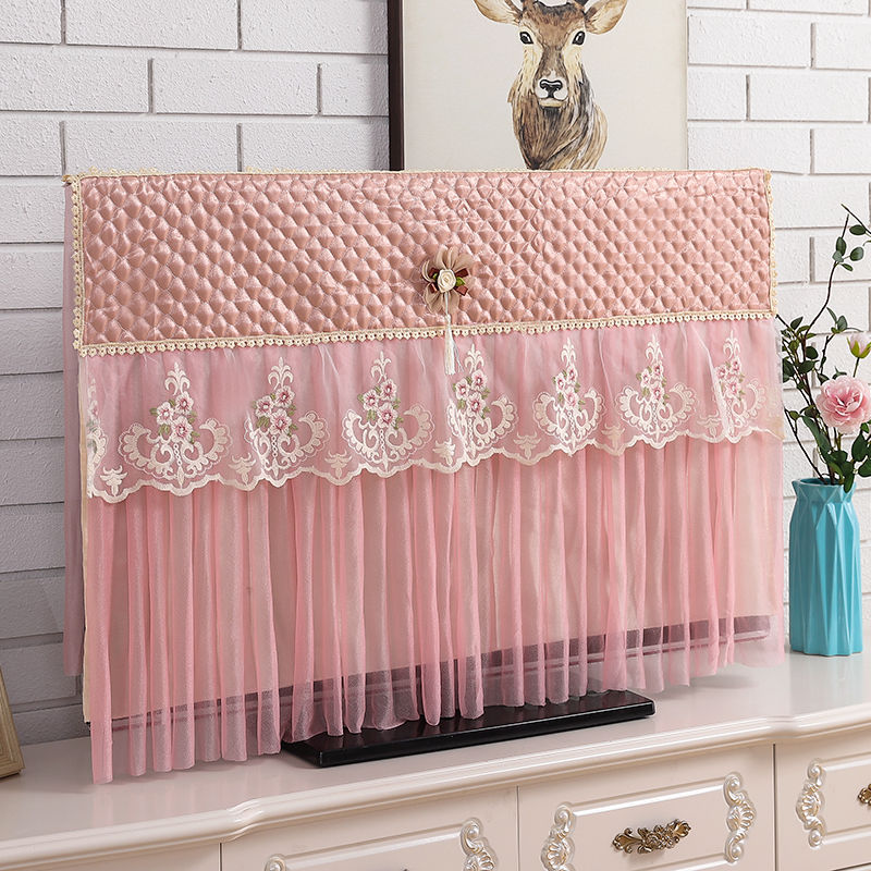 电视机罩65寸液晶55寸曲面43防尘罩50布艺32坐式60挂式电视机罩子爱的