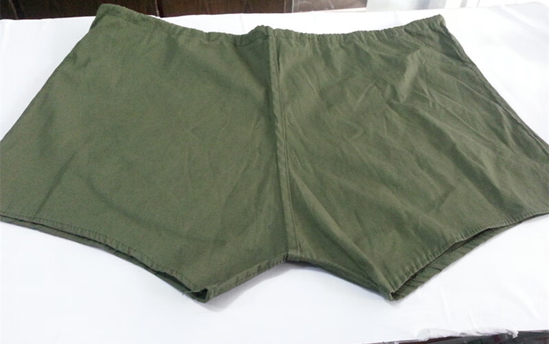 八一老式内裤棉八一棉布裤衩军绿大平角裤老人棉男高腰老式棉宽松抽绳