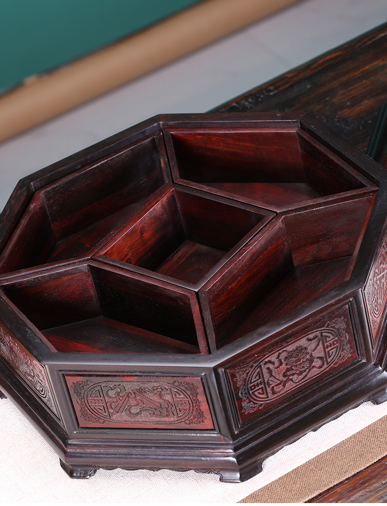 花开富贵果盘(大红酸枝-gp0230)【图片 价格 品牌 报价】-京东