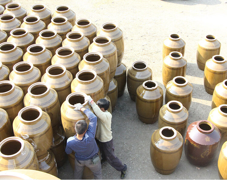 领跃腾信 大酒缸酒坛子土陶陶瓷500/200/100斤50/300/1000白酒家用