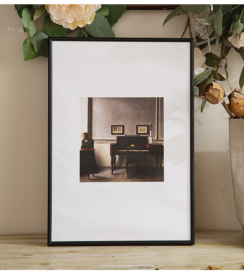 细窄边铝合金相框定制拼图框任意尺寸a324寸装裱海报框画框挂墙002