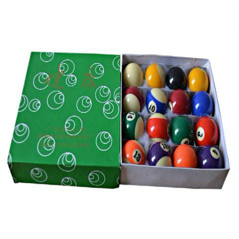 放心购黑8台球子水晶球桌球子黑八16彩台球子康乐球国标球中式107台球