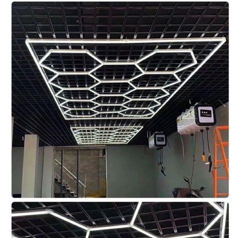 适用于洗车房洗车店汽车美容蜂窝无尘间贴膜间工位灯洗车间专用灯吊顶