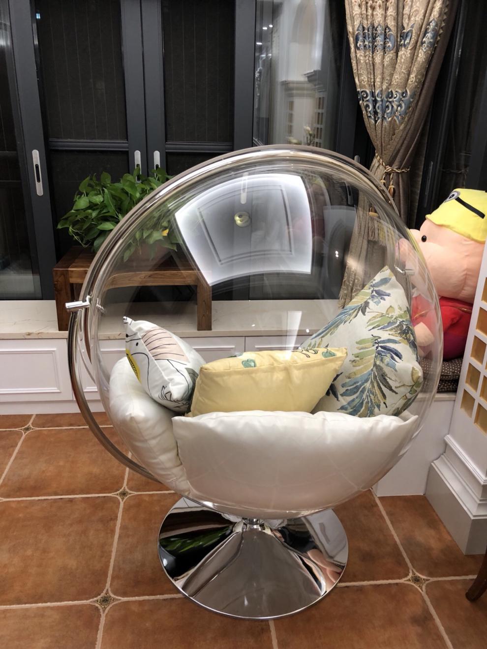 透明泡泡吊椅家用北欧风品质透明泡泡椅落地玻璃半球阳台吊篮网红太空