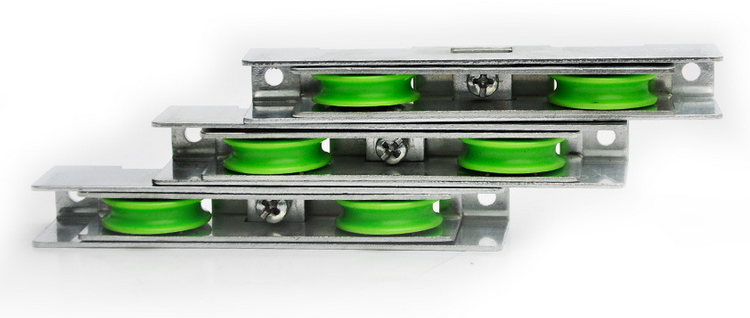 铝合金金刚网纱窗轮子轨道滑轮铝合金纱门滑轮纱窗滑轮推拉门轮子