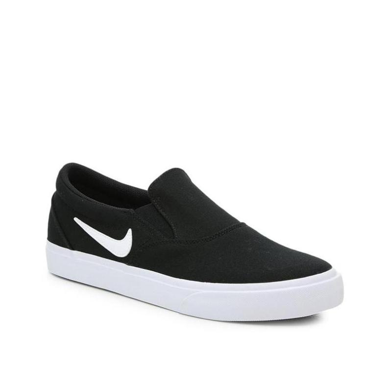 nike/耐克男板鞋套脚运动休闲鞋透气帆布sb charge black/white 44