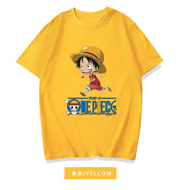 海贼王联名t恤海贼王款路飞儿童衣服中大童短袖洋气韩版半袖上衣潮t