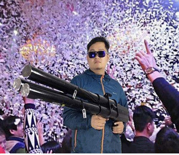 电子礼炮好运电子礼炮弹夜店酒吧气氛道具礼炮枪彩纸彩条电子礼花弹