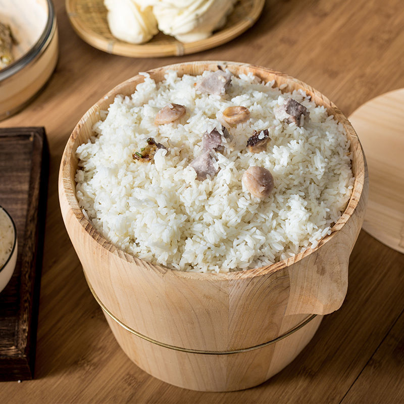 蒸饭木桶蒸笼竹制木制手工杉木厨房大小厨具蒸米饭大饭桶餐厅饭桶 直