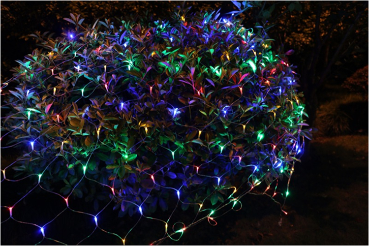 led渔网灯灯网网灯小彩灯闪灯满天星户外防水草坪节日婚庆装饰灯网灯