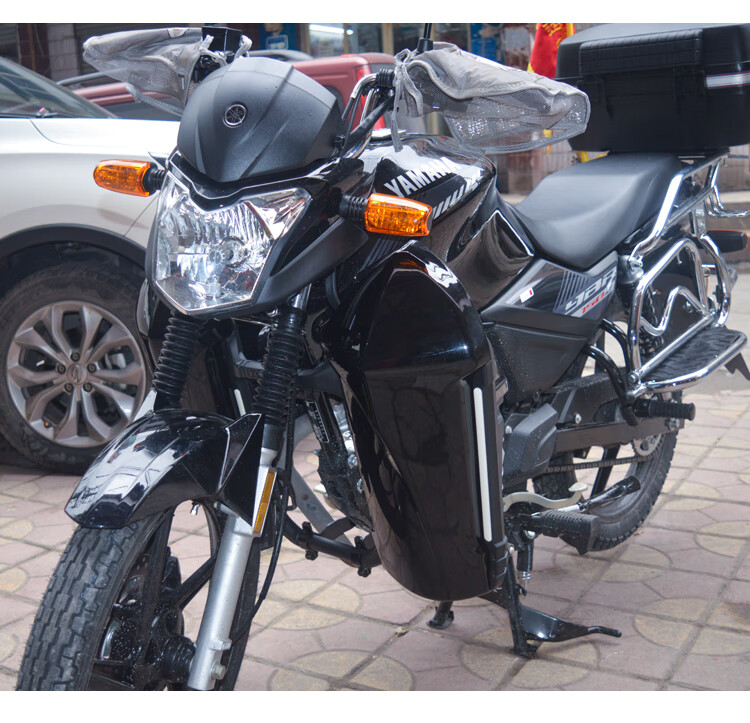 适用于雅马哈天剑150z保险杠ybr150z储物箱防摔护杠挡风工具箱红色