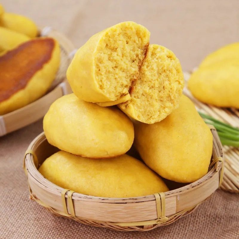 面食大饼子窝窝头苞米饼子杂粮粗粮馍馒头早餐 现做现发长玉米饼12个