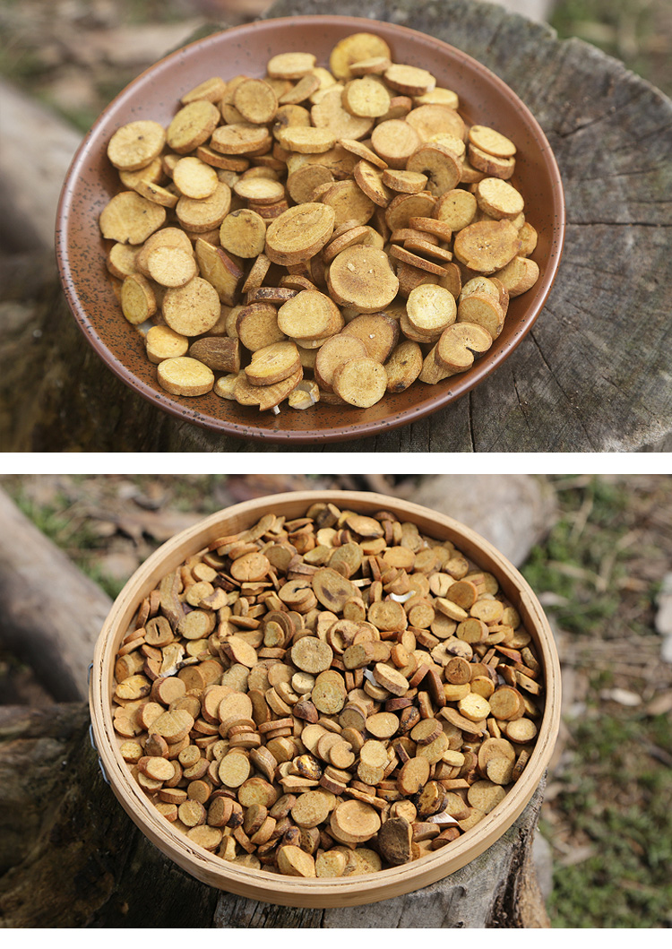 正宗麸炒白芍500g炒白芍 炒白芍 500克白勺 炙白芍 制白芍 炒白勺