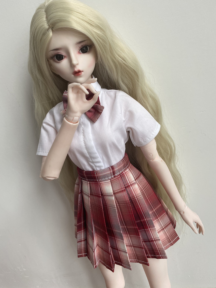 【bjd娃衣jk制服】3分4分6分ob24叶罗丽衬衫百褶裙60cm女娃衣服 小椿