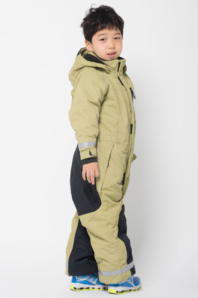 儿童连体滑雪服 北欧儿童男童女童单板双板连体滑雪服登山服防风防雨