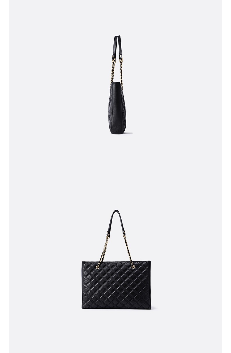 fion菲安妮大容量单肩包 2021新款时尚托特包 轻奢皮手提女包圣诞节