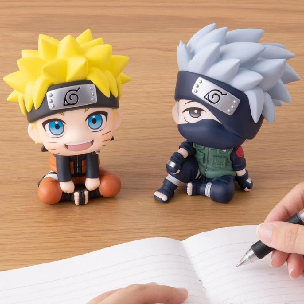 q版火影忍者手办模型鸣人卡卡西掌上系列公仔电脑机箱模型汽车载摆件