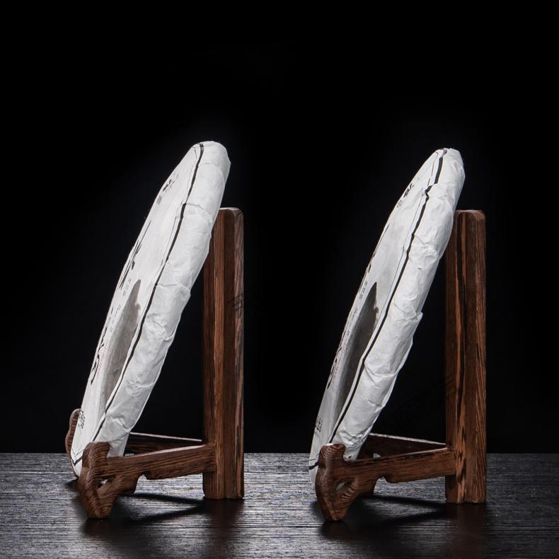 2021新款普洱茶架子茶饼架实木展示架家用茶托架白茶茶饼支架茶架茶具