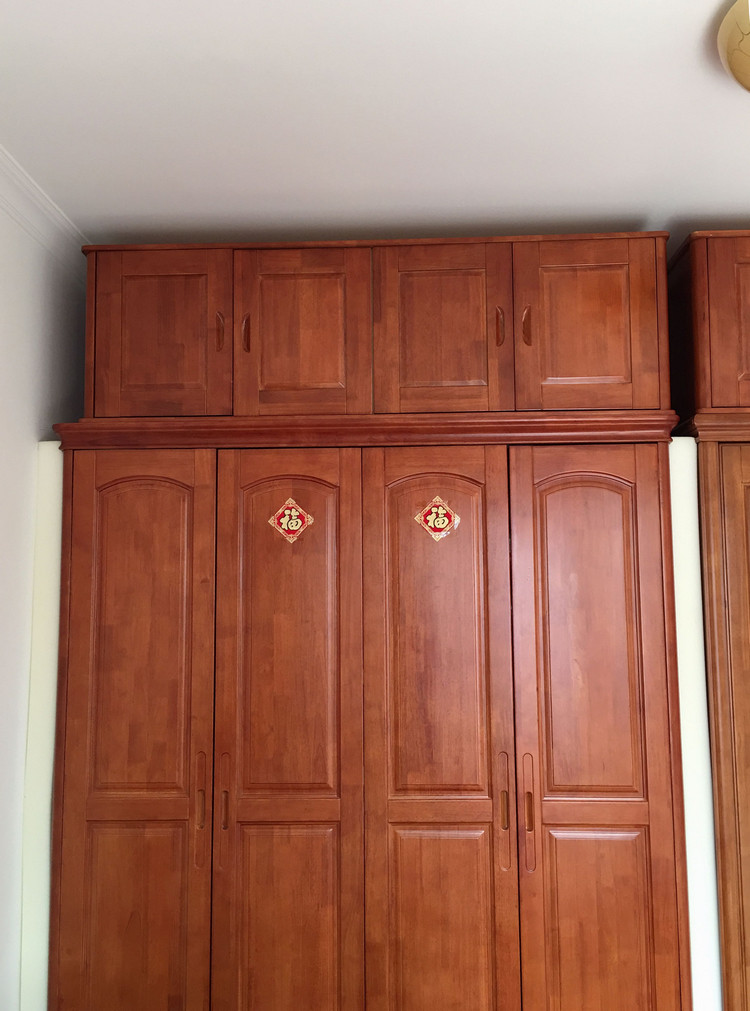 实木储物柜顶箱柜原木橡木色胡桃色榉木色海棠色衣柜上的顶柜上柜