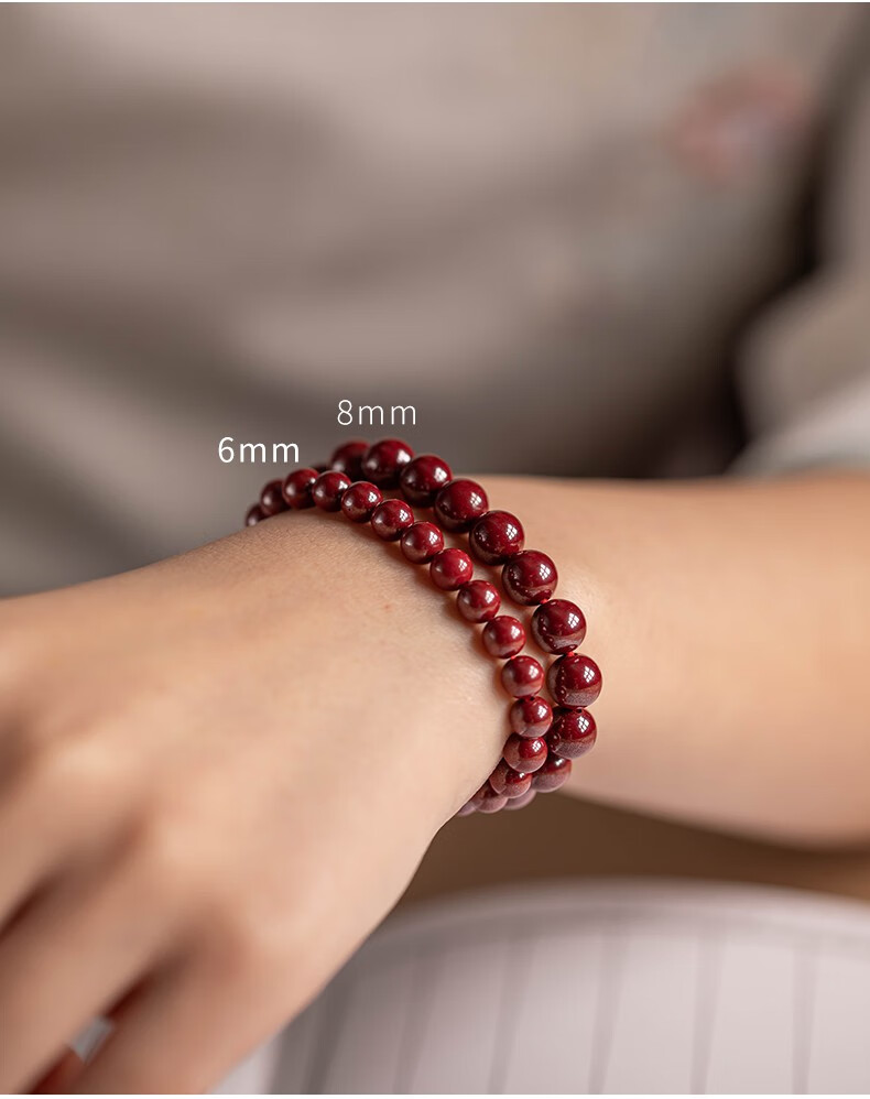 女本命年礼物饰品手串饰品单圈 送妈妈礼物 6mm-手围15cm以下【图片