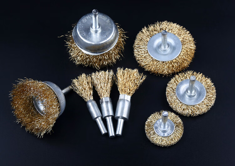 钢丝刷带柄角磨机除锈打磨工具抛光神器钢刷钢丝轮电动刷头打磨头 碗