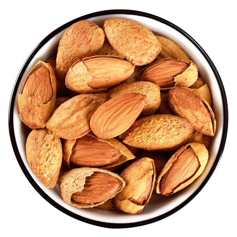 新货巴旦木500g扁桃仁巴达木散装大杏仁巴坦木仁坚果零食炒货 【壳薄