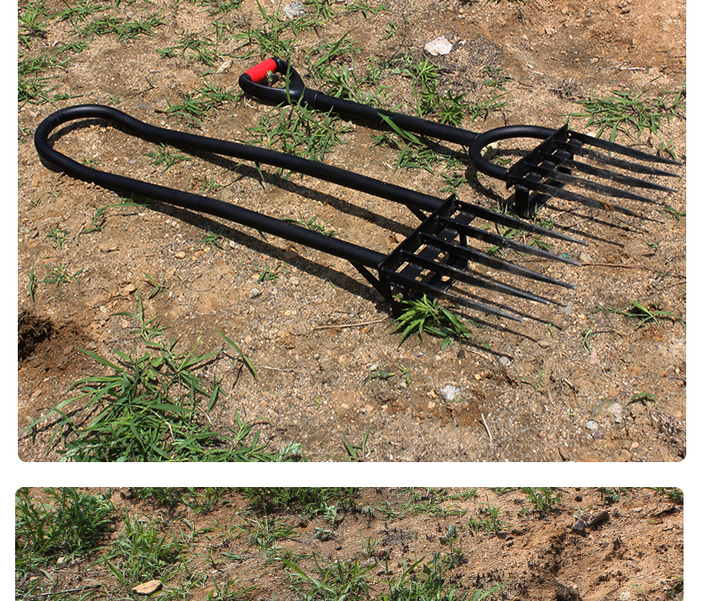 翻地神器翻地松土神器人工开荒翻土钢叉子深翻器锄头挖地农具农用工具