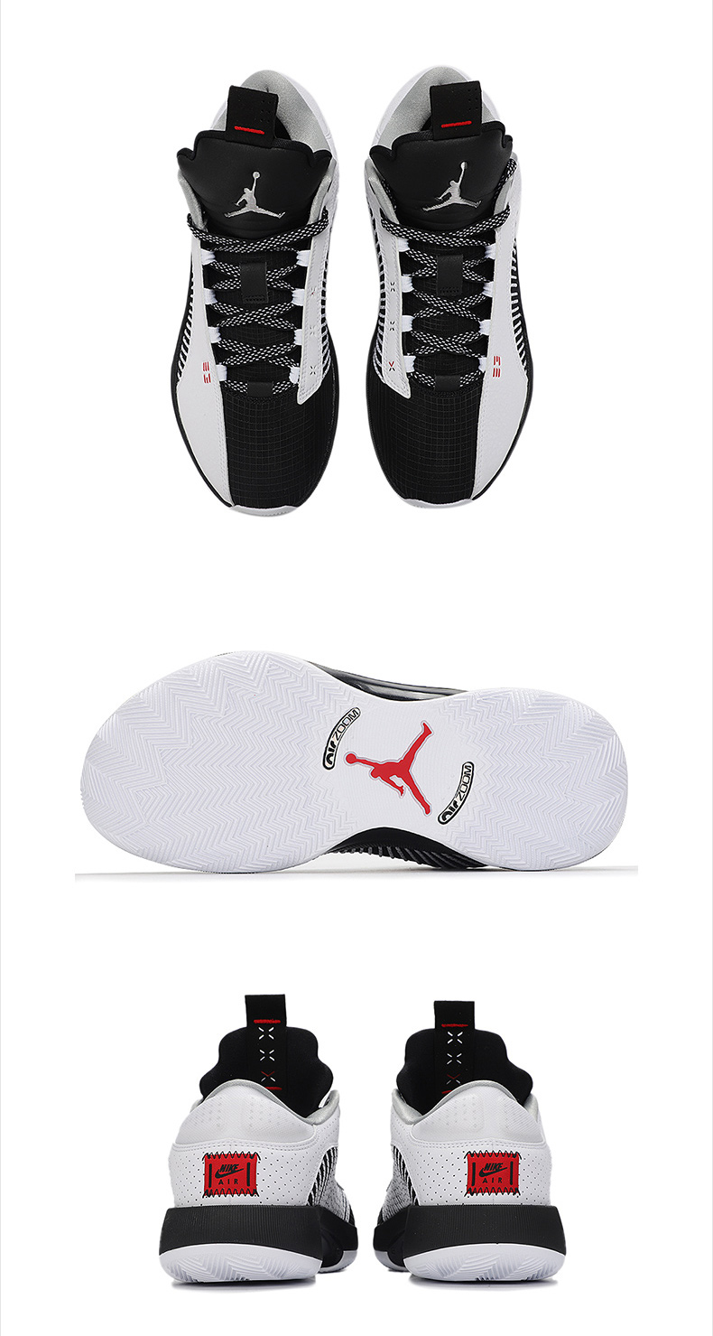 耐克官方旗舰男鞋 2021冬季新款air jordan 35 low aj35 黑白运动鞋