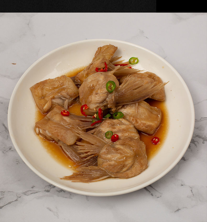 鮰鱼刺翅巴沙鱼鳍新鲜冷冻鮰鱼刺翅鮰鱼鳍回鱼下巴巴沙渔翅家庭装2斤