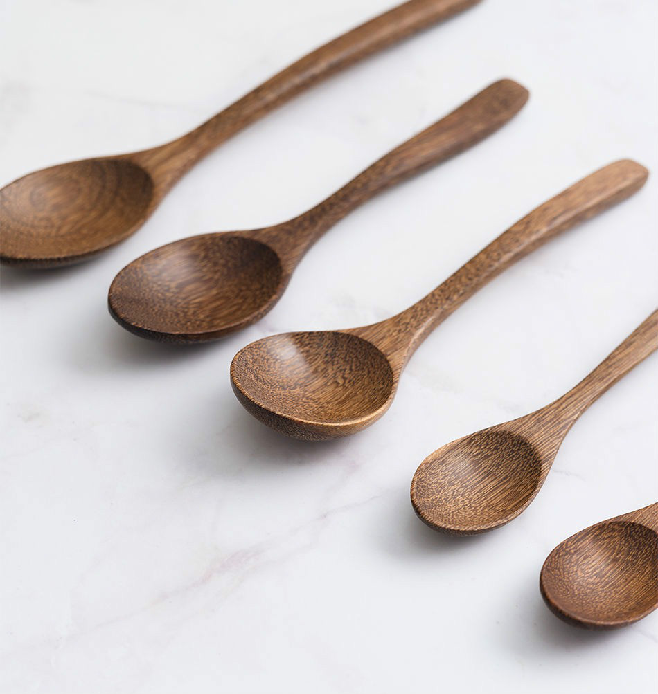 泉讨 木勺子 小日式木勺子汤匙木汤勺调羹长勺家用木头饭勺小木勺蜂蜜
