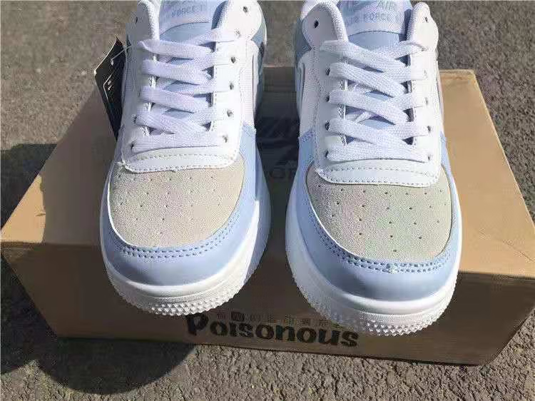 aj男鞋韩版涂鸦正版高帮低帮运动鞋春夏季百搭学生潮流鞋 洛杉矶宝蓝