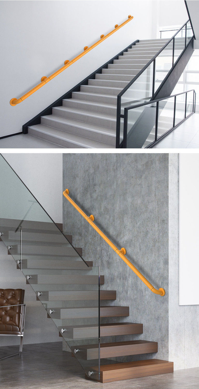 楼梯扶手走廊栏杆卫生间浴室防滑拉手医院养老院老人无障碍扶手黄色