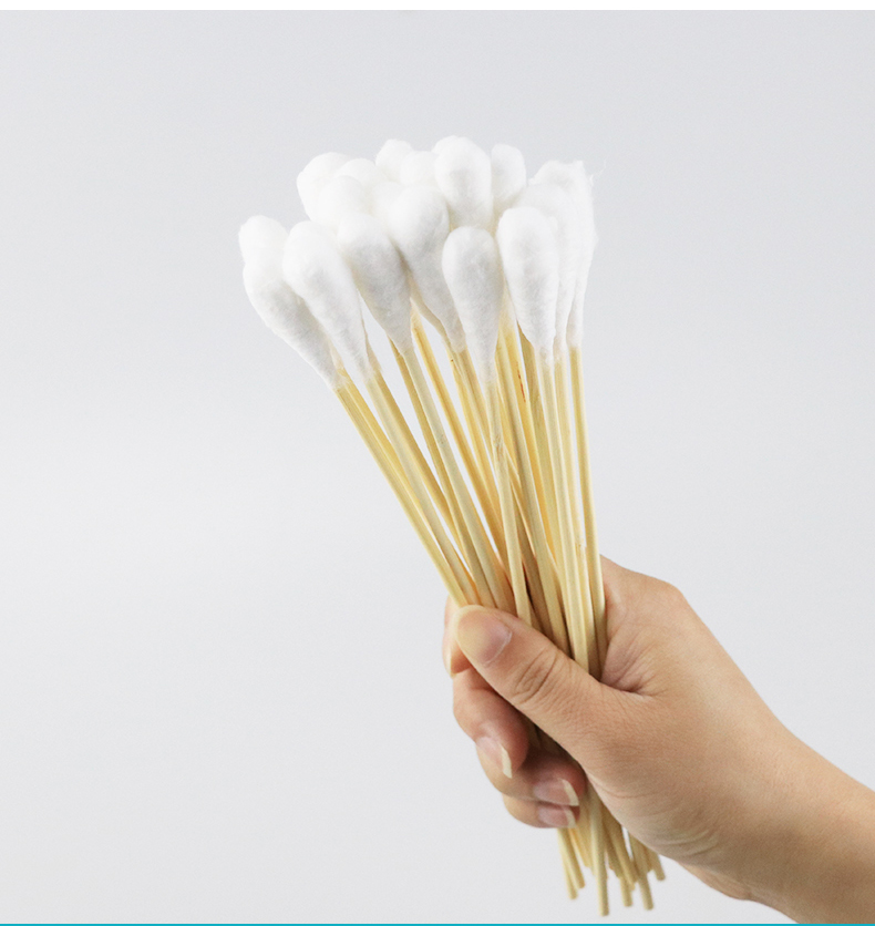 医用大棉签一次性无菌产妇科专用大头棉棒长杆医药消毒大号fl 【10袋