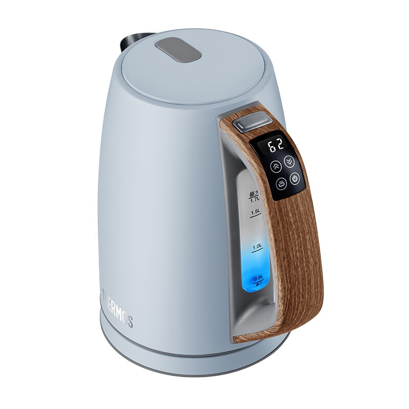 膳魔师thermos调温电热水壶17l大容量家用烧水壶防烫带刻度防干烧eha