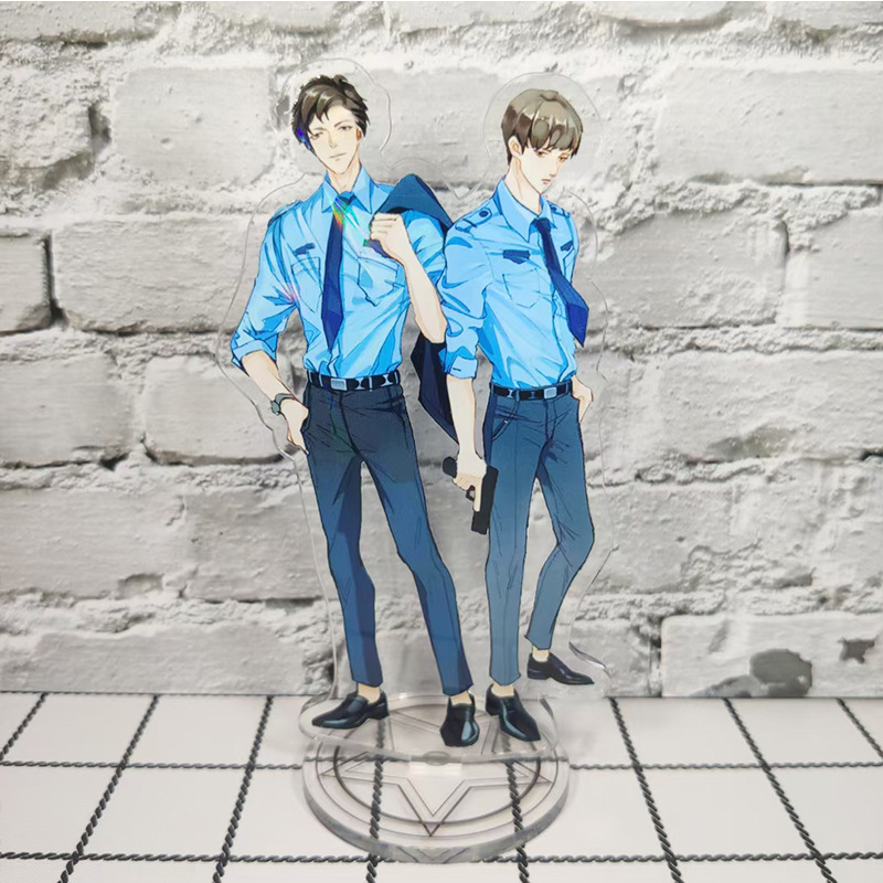 樱云漫破云周边摆件 严峫 江停 双面亚克力摆台立牌批发 2 高约15cm