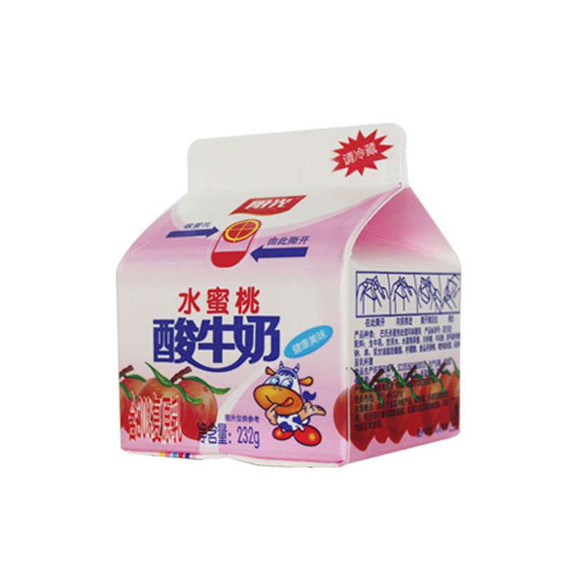 天天阳光小草莓酸牛奶低温风味酸奶232ml*12盒学生营养早餐奶 小原味