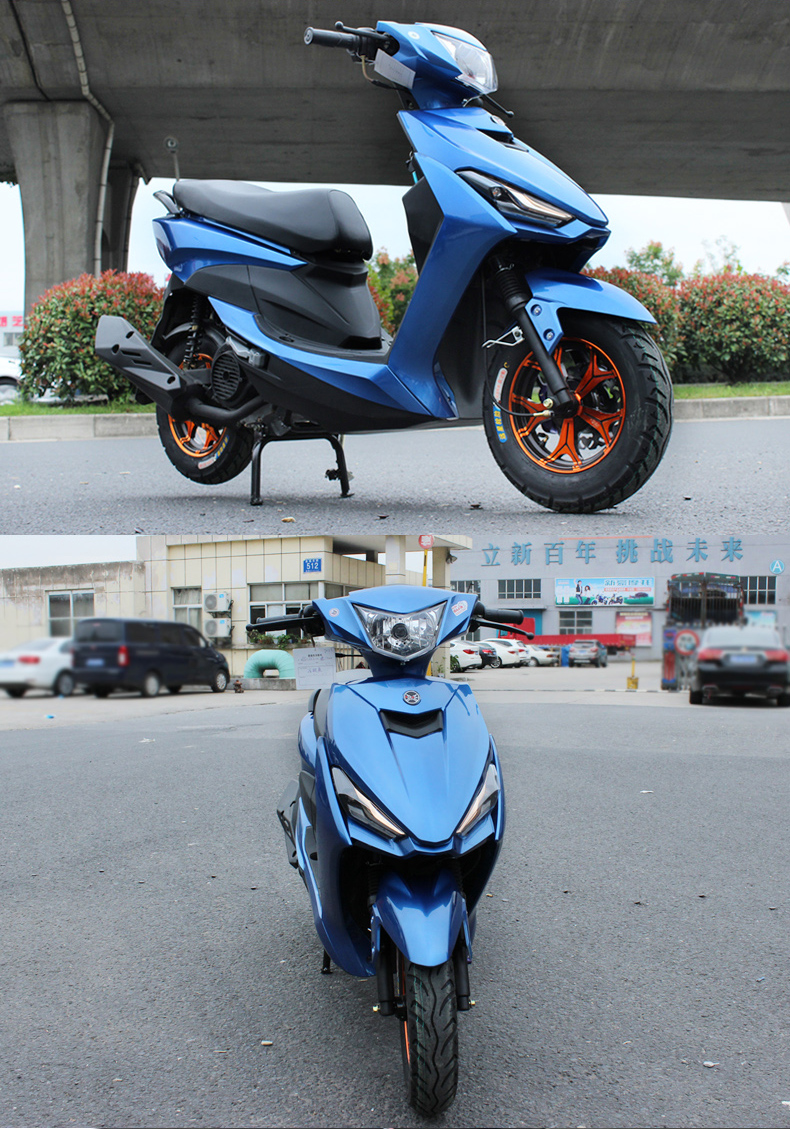 鬼火三代踏板摩托车战速摩托车助力车125cc发动机男女抖音可上牌战速