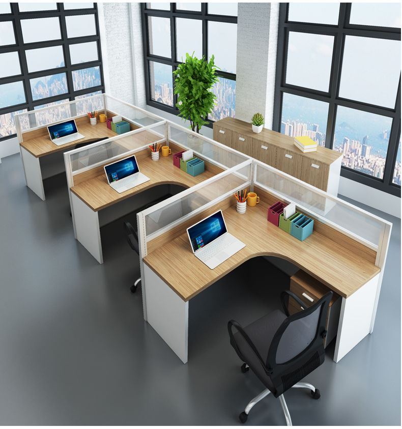 屏风工位卡座办公桌椅组合职员脑桌办公桌子现代简约员工屏风办公室