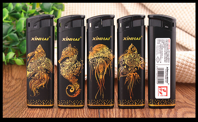 22新款 新海打火机 电子打火机恒流阀安全防爆创意一次性广告打火机