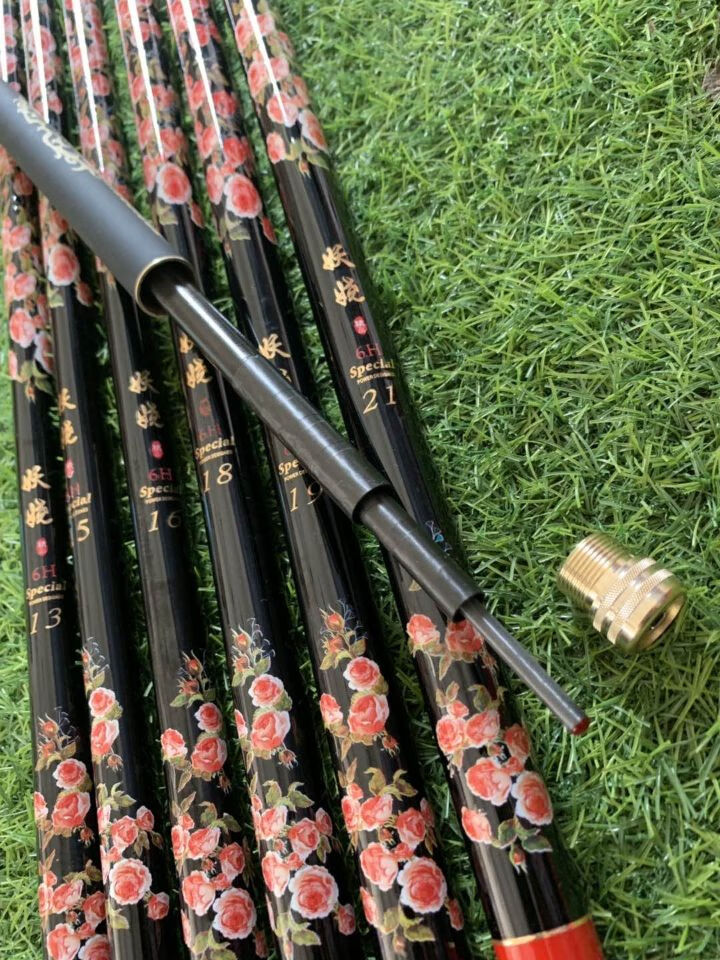 黑妖娆鱼竿手竿6h19调黑坑竞技杆8h杆碳素超轻超硬3米钓鱼竿定制6h